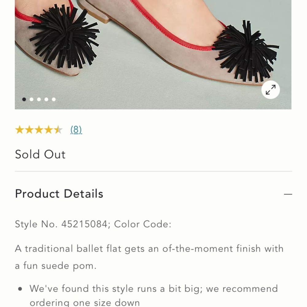 Anthropologie Pommed Ballet Flats - Picture 4 of 4